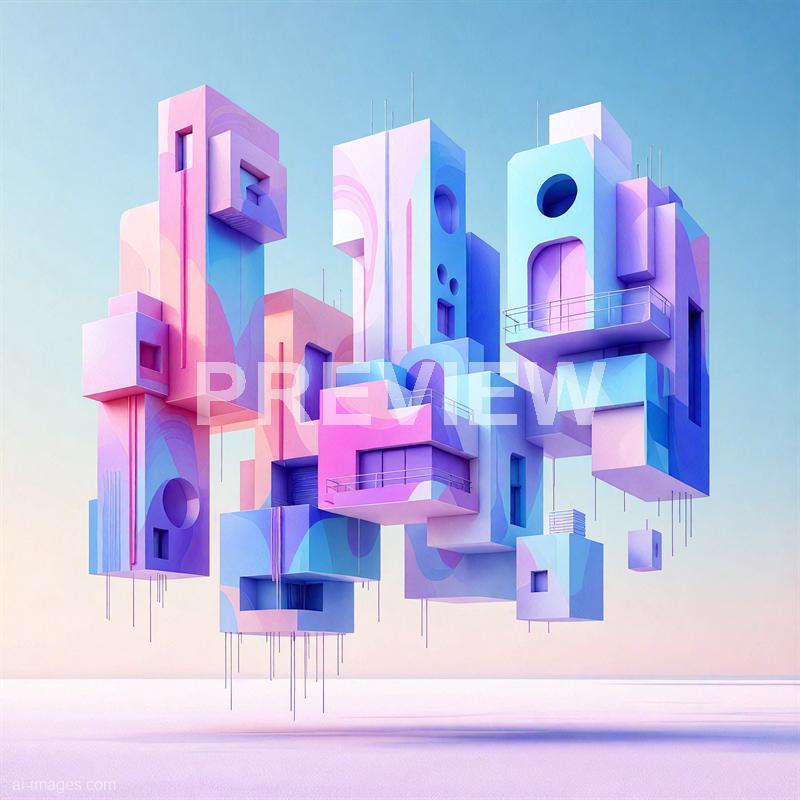 12420 - floating-abstract-buildings-with-blending-colors-rese_250704180505_00001